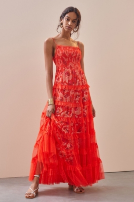 Tiered Tulle Maxi Dress | Nuuly