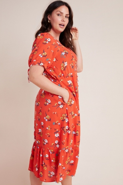 eudora midi dress Faithfull - Eudora Midi Dress Gingham Deep Red