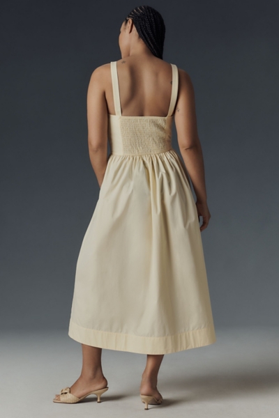 Drop-Waist Ruched Midi Dress | Nuuly