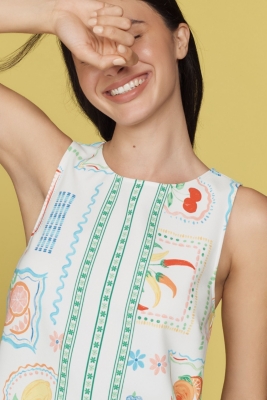 Sleeveless Mini Shift Dress