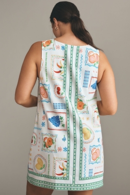 Anthropologie メイヴ ノースリーブ ミニ シフト ドレス 4130647160085_010_b14