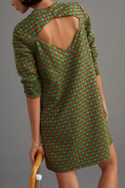 Jacquard Shift Mini Dress | Nuuly