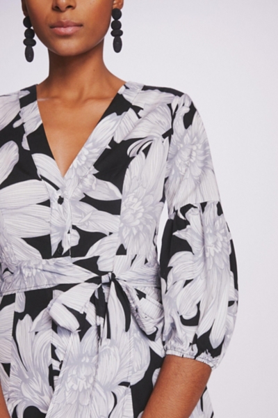 Puff-Sleeved Midi Dress | Nuuly