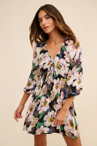 slim fit dress slacks Loose Tunic Dress, Linen Dress main image 0