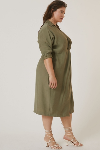 white christmas dresses Shirt Dress – See Design main image 1