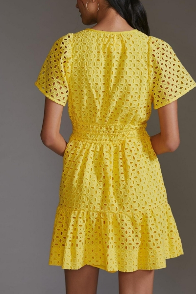 Somerset Eyelet Mini Dress | Nuuly