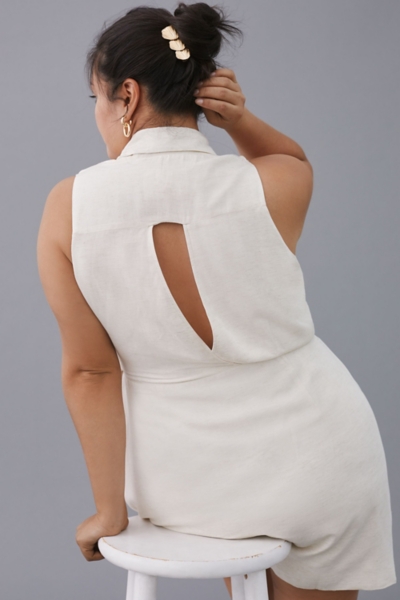 Linen Wrap Mini Dress | Nuuly