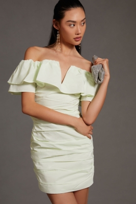 Ruched Off The Shoulder Dress Nuuly 3041