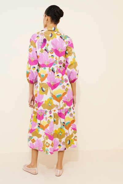 bettina tiered sequin shirt dress Buy Anthropologie White Maeve The Bettina Tiered Mini Shirt Dress: Linen  Edition from Next USA