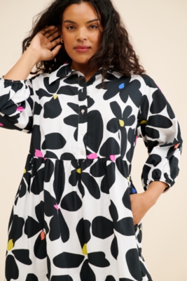 Tiered shirt dress sales