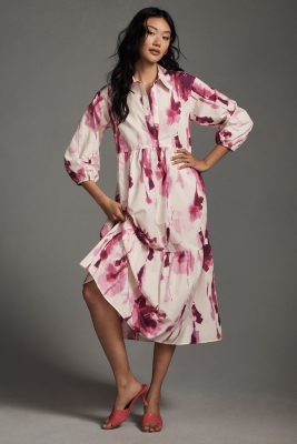 The Bettina Tiered Shirt Dress