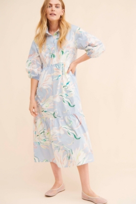 The Bettina Tiered Shirt Dress