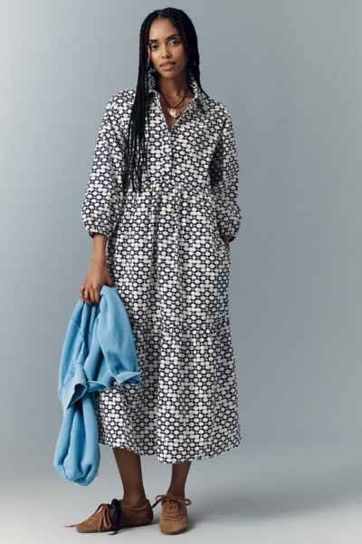 The Bettina Tiered Shirt Dress | Nuuly
