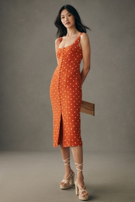 Tie Back Midi Nap Dress