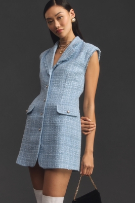 Sleeveless Tweed Blazer Mini Dress Nuuly
