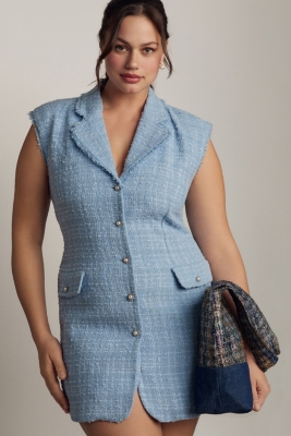 Sleeveless Tweed Blazer Mini Dress Nuuly