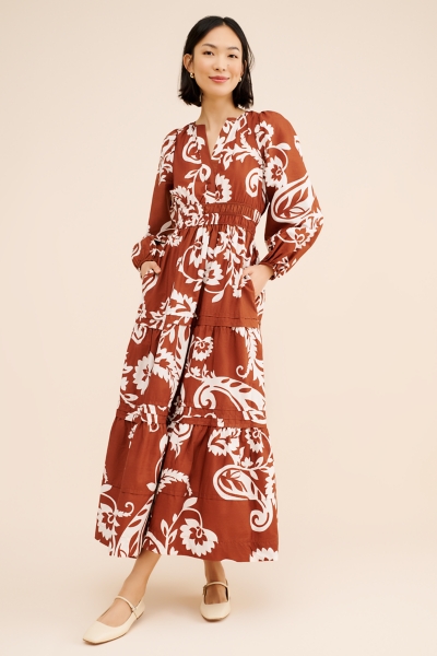 long a line maxi dress A-Line Modest Maxi Dress