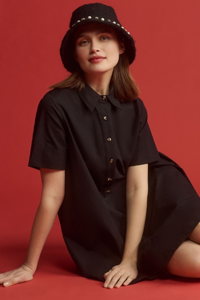 Pollie Short-Sleeve Swing Tunic Mini Dress | Nuuly