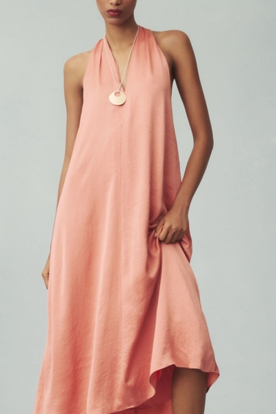 Halter Silky Midi Dress | Nuuly
