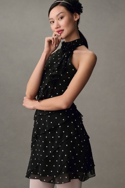Halter Rosette Mini Dress | Nuuly