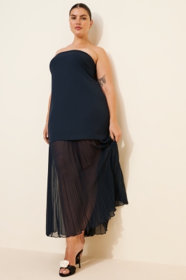 Lace Halter Ruffle Peekaboo Maxi Dress