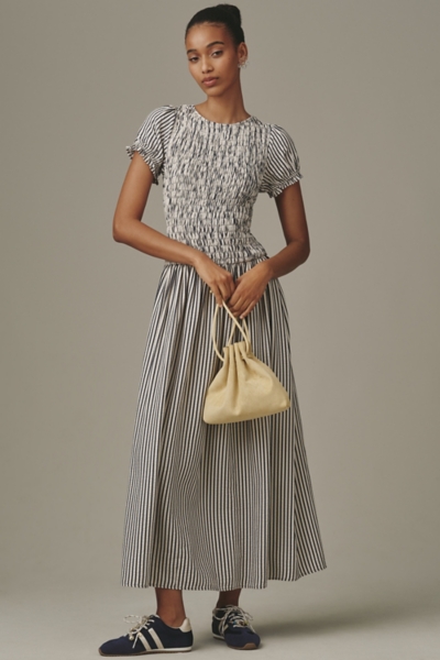 Smocked Short Sleeve Maxi Dress | Nuuly