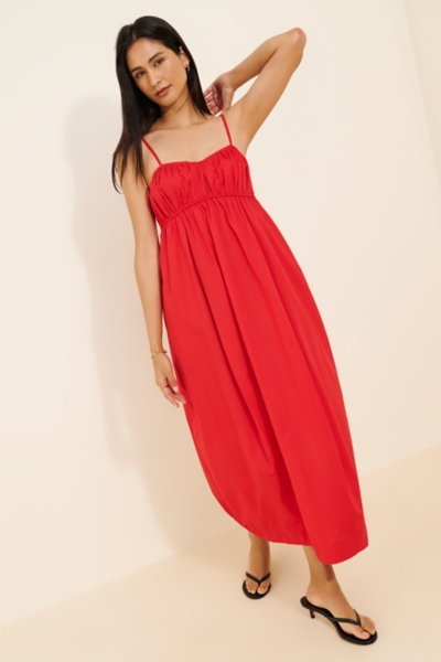 barrel midi dress Cotton Barrel Midi Dress
