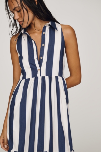 Bettina Sleeveless Tiered Shirt Dress | Nuuly