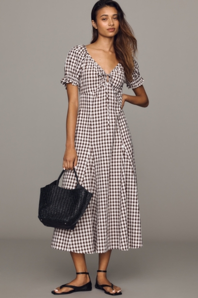 patterned midi dress FINAL SALE waist = 13.5 Floral Paisley Print Midi Dress