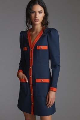 Popular Anthropologie - Tie-Waist Blazer Mini Dress