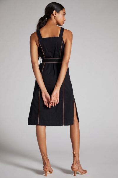 knee length dresses for ladies Floral Belted A Line Midi Dress | Shirt Dress