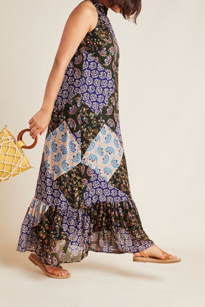 chinese dress ladies Printed Batwing Sleeve Dress main image 1