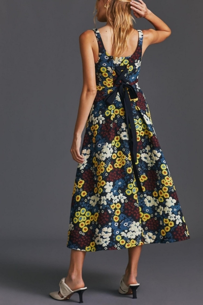 knee length dresses for ladies Maeve Pleated Midi Dress