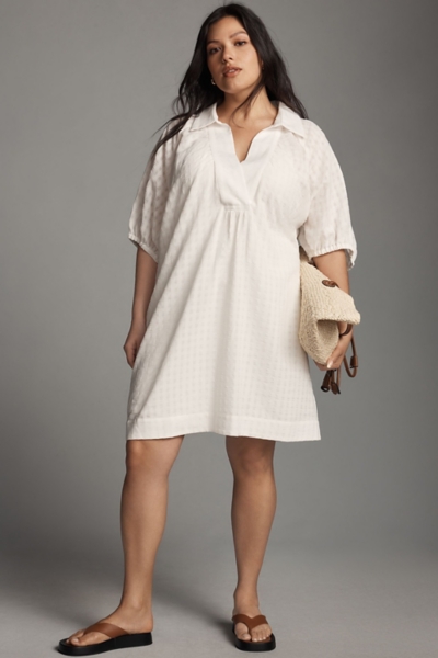 V-Neck Tiered-Sleeve Tunic Dress | Nuuly