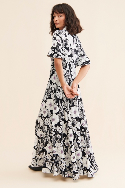 Printed Short-Sleeve Shirt Dress | Nuuly