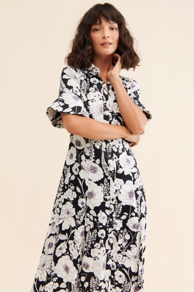 maeve printed short-sleeve shirt dress Printed Short-Sleeve Shirt Dress