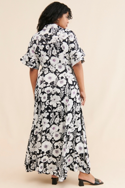 maeve printed short-sleeve shirt dress Printed Short-Sleeve Shirt Dress