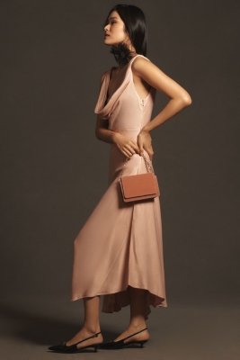 Sweetheart Babydoll Ruffle-Hem Maxi Dress