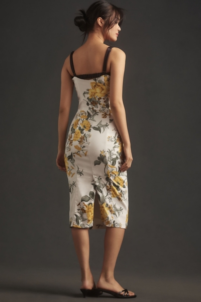 Sleeveless Square-Neck Column Midi Dress | Nuuly