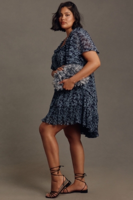 Short-Sleeve Keyhole Swing Tunic Mini Dress | Nuuly