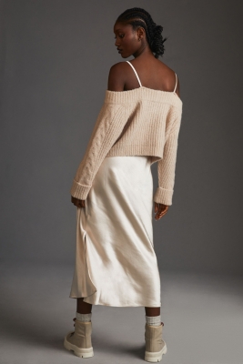 Layered Sweater Slip Dress Nuuly