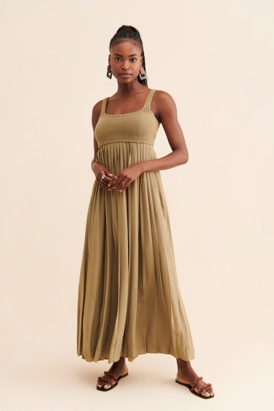 blithe fitted twofer maxi dress BLITHE Fitted Twofer Maxi Dress