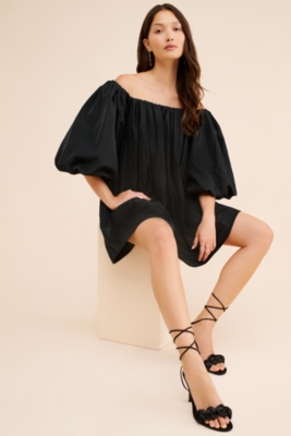 Puff-Sleeve Off-The-Shoulder Mini Dress | Nuuly
