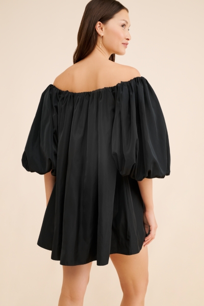 Puff-Sleeve Off-The-Shoulder Mini Dress | Nuuly