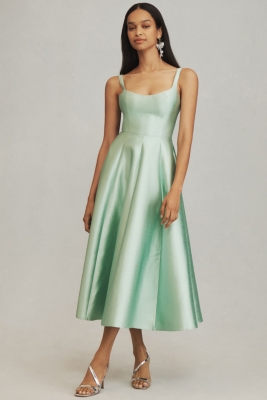 Scoop-Neck Cutout Midi Dress | Nuuly