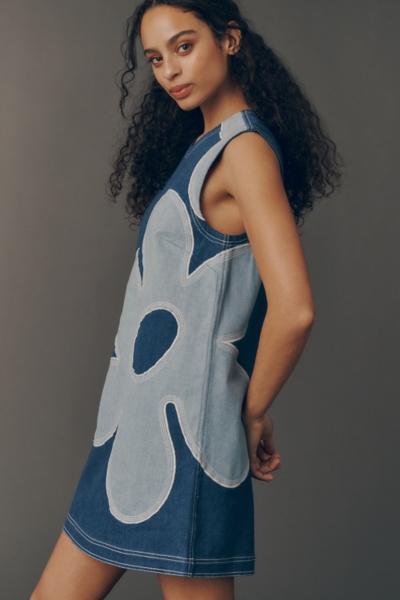 cowgirl dress styles western dresses trends fringe denim prairie 2025  French Connection Women's 90S Denim Button-Front Sleeveless Dress - 40-Blue  Denim Wash