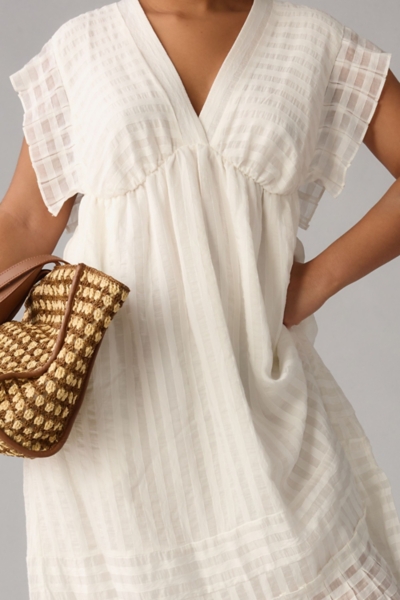 V-Neck Ruffled Tiered Babydoll Dress | Nuuly