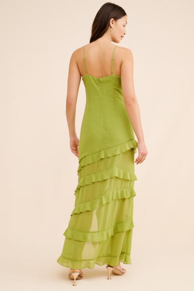 cantara ruffled midi dress Cantara Ruffled Midi Dress