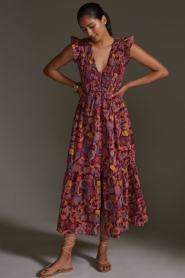 Giselle Bell Sleeve Maxi Dress