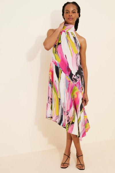 Silk Halter Midi Dress | Nuuly